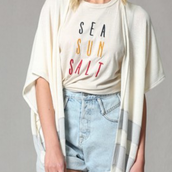 NWT Embroidered Sea Sun Salt 100% Cotton Tank Top - Picture 3 of 7